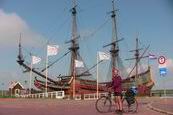 Kpia lode Batavia v meste Lelystad